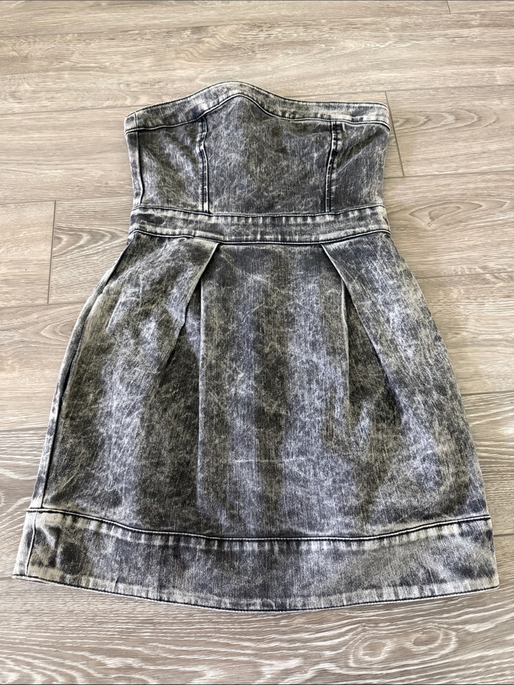 French Connection 72 Black Denim Dress, Sz 4